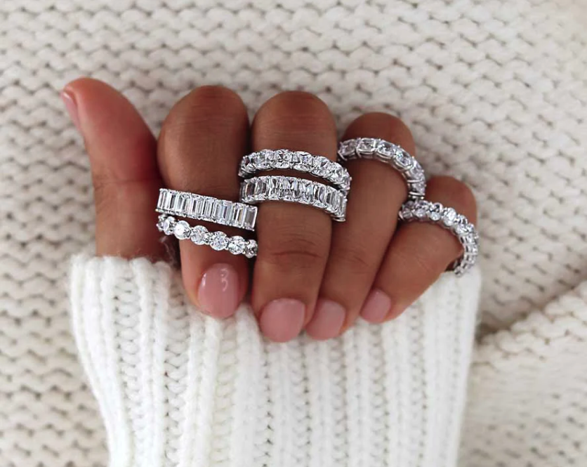 chunky lab grown diamond rings UK