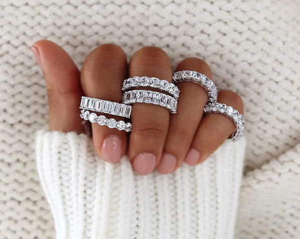 chunky lab grown diamond rings UK